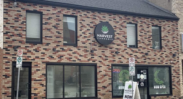 A cannabis store in downtown Brantford